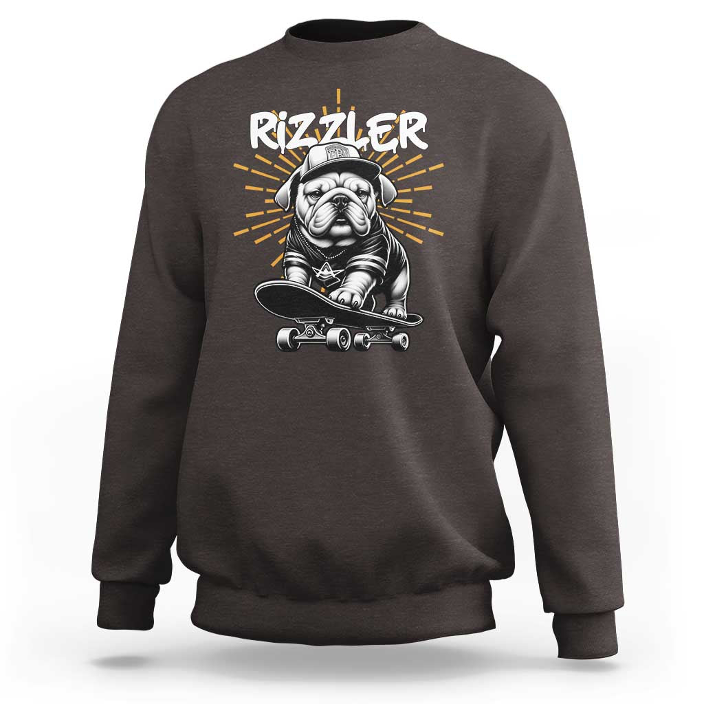 Funny Meme Rizzler Dog Sweatshirt