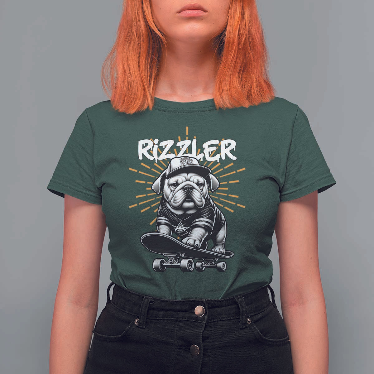 Funny Meme Rizzler Dog T Shirt For Women