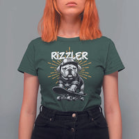 Funny Meme Rizzler Dog T Shirt For Women