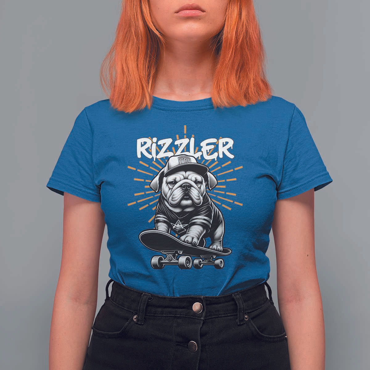 Funny Meme Rizzler Dog T Shirt For Women