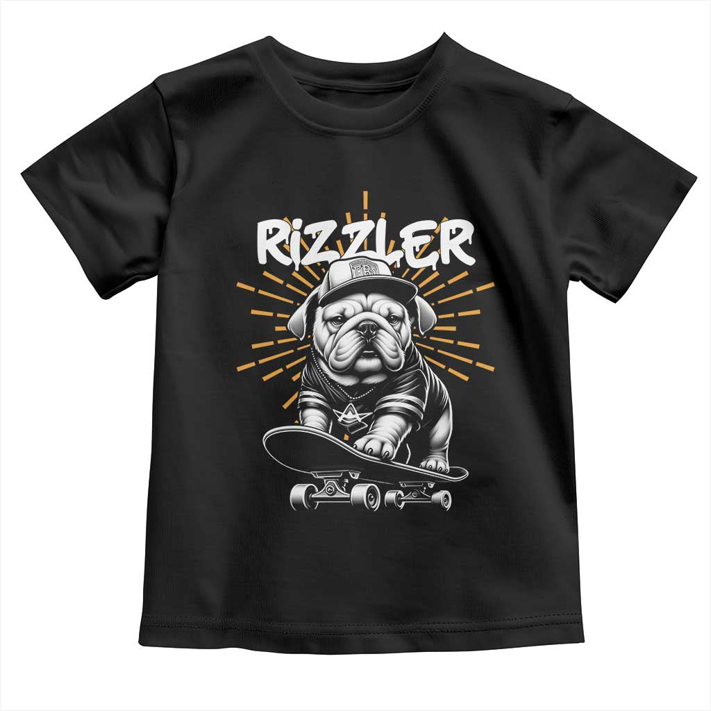 Funny Meme Rizzler Dog Toddler T Shirt