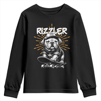 Funny Meme Rizzler Dog Youth Sweatshirt