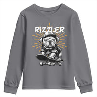 Funny Meme Rizzler Dog Youth Sweatshirt