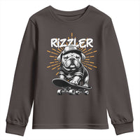 Funny Meme Rizzler Dog Youth Sweatshirt