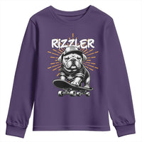 Funny Meme Rizzler Dog Youth Sweatshirt