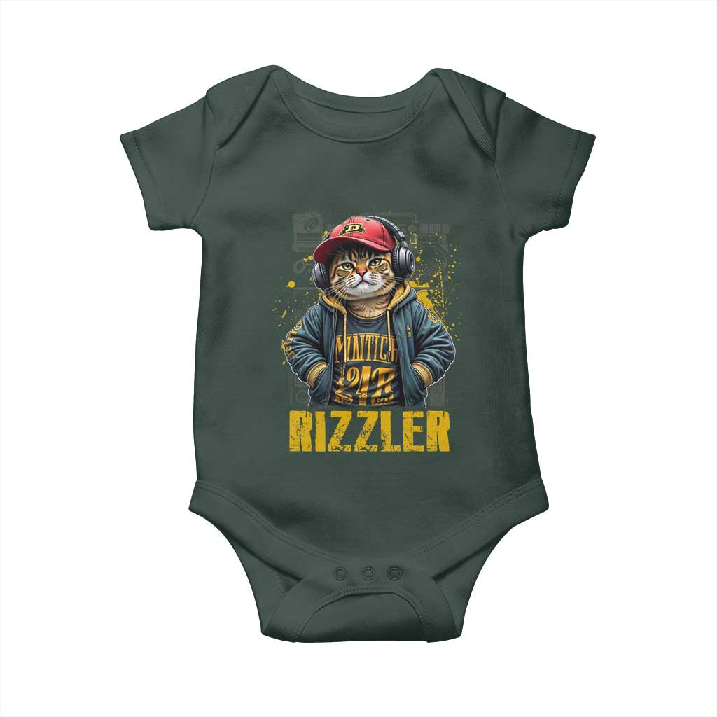 Funny Meme Rizzler Cat Baby Onesie