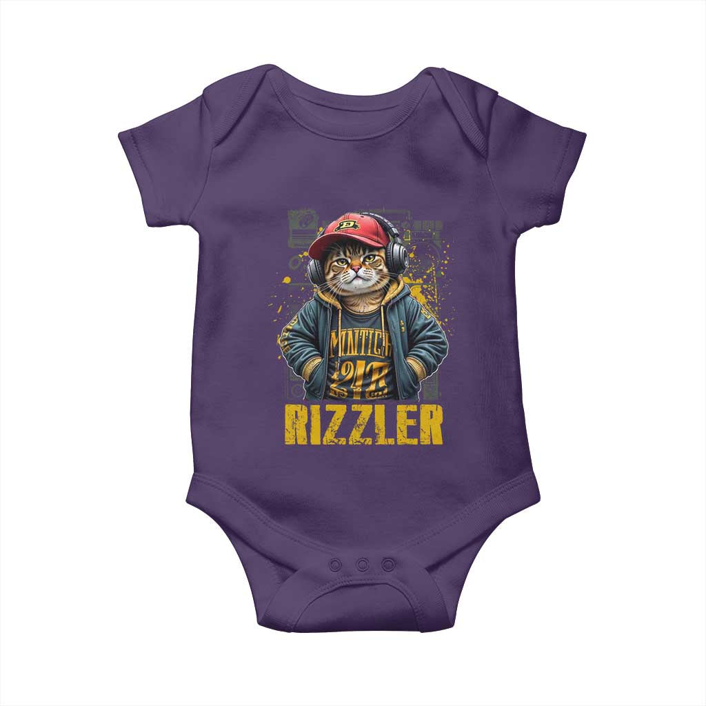 Funny Meme Rizzler Cat Baby Onesie