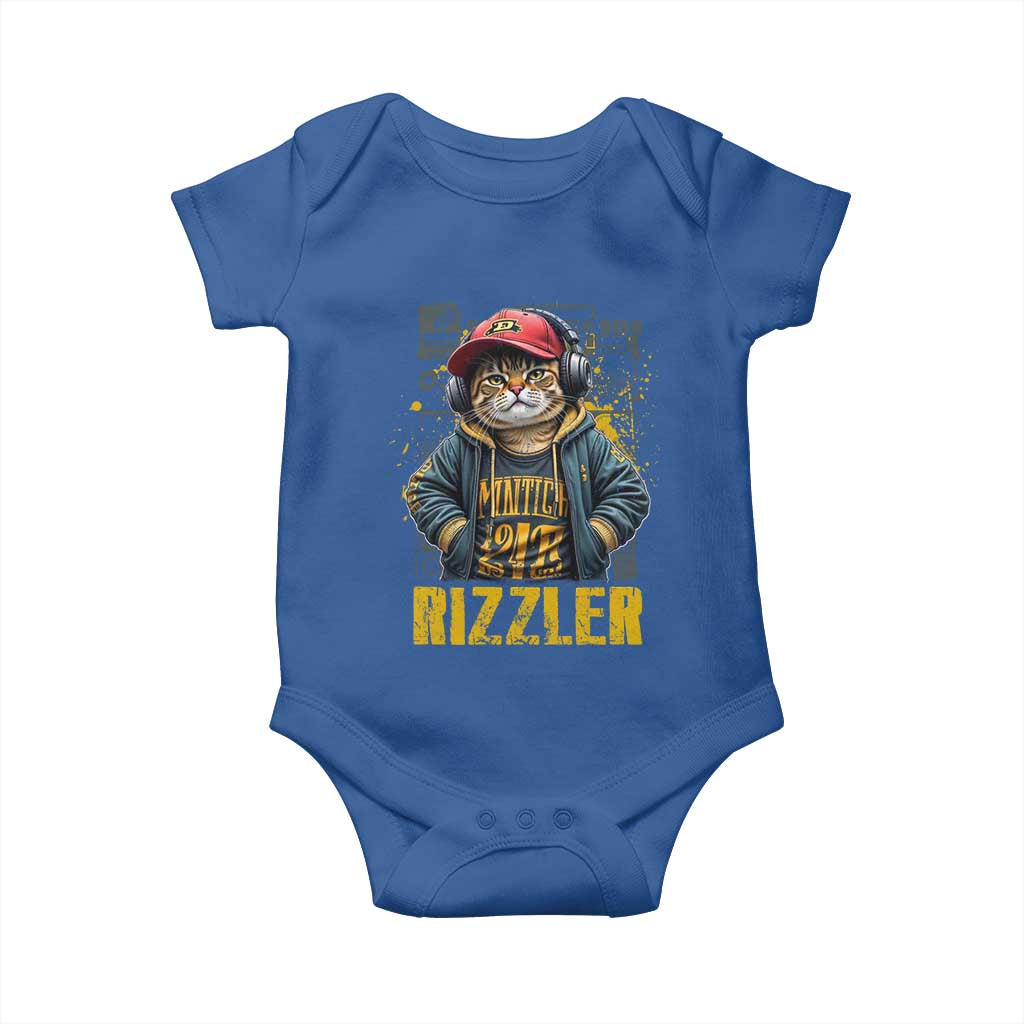Funny Meme Rizzler Cat Baby Onesie