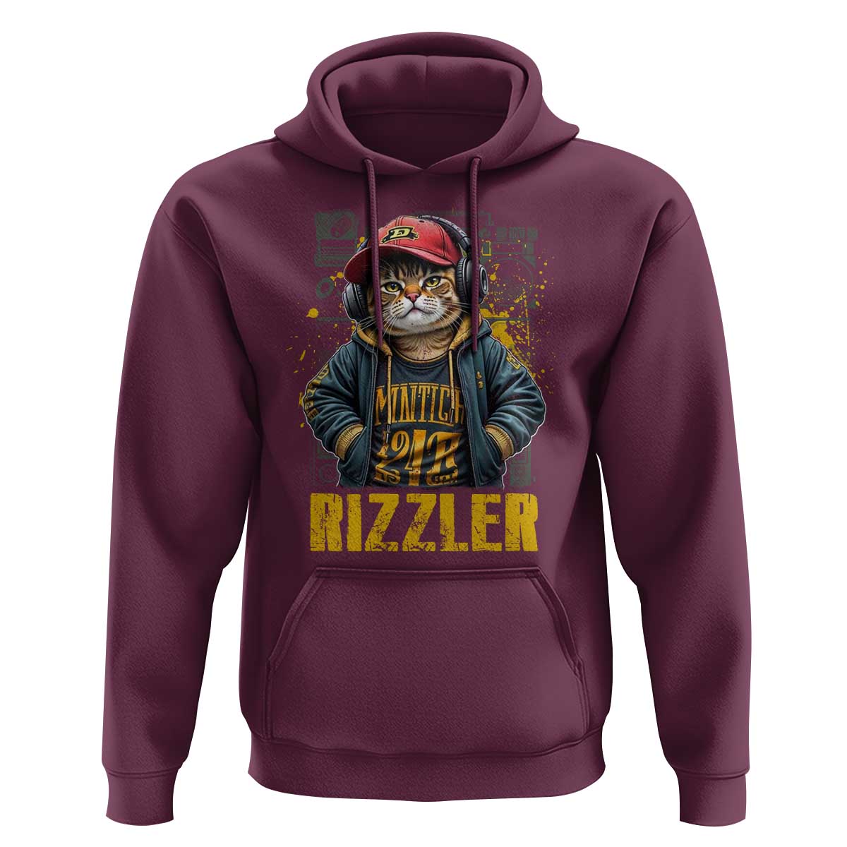 Funny Meme Rizzler Cat Hoodie