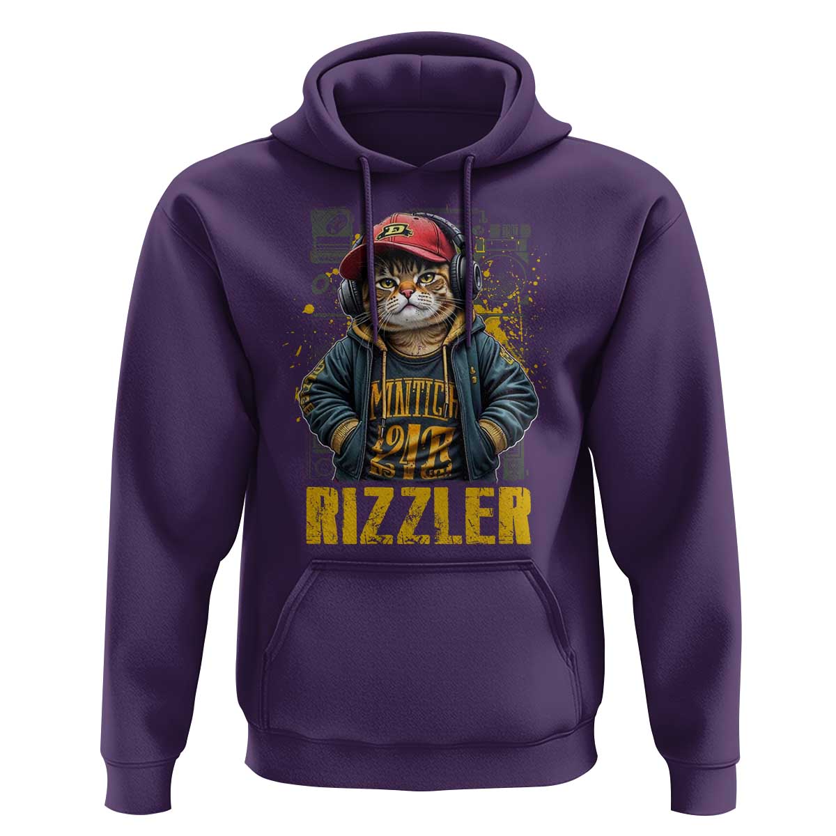 Funny Meme Rizzler Cat Hoodie