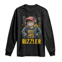 Funny Meme Rizzler Cat Long Sleeve Shirt