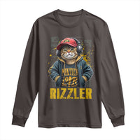 Funny Meme Rizzler Cat Long Sleeve Shirt