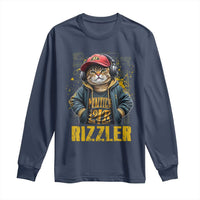 Funny Meme Rizzler Cat Long Sleeve Shirt
