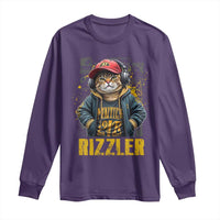 Funny Meme Rizzler Cat Long Sleeve Shirt