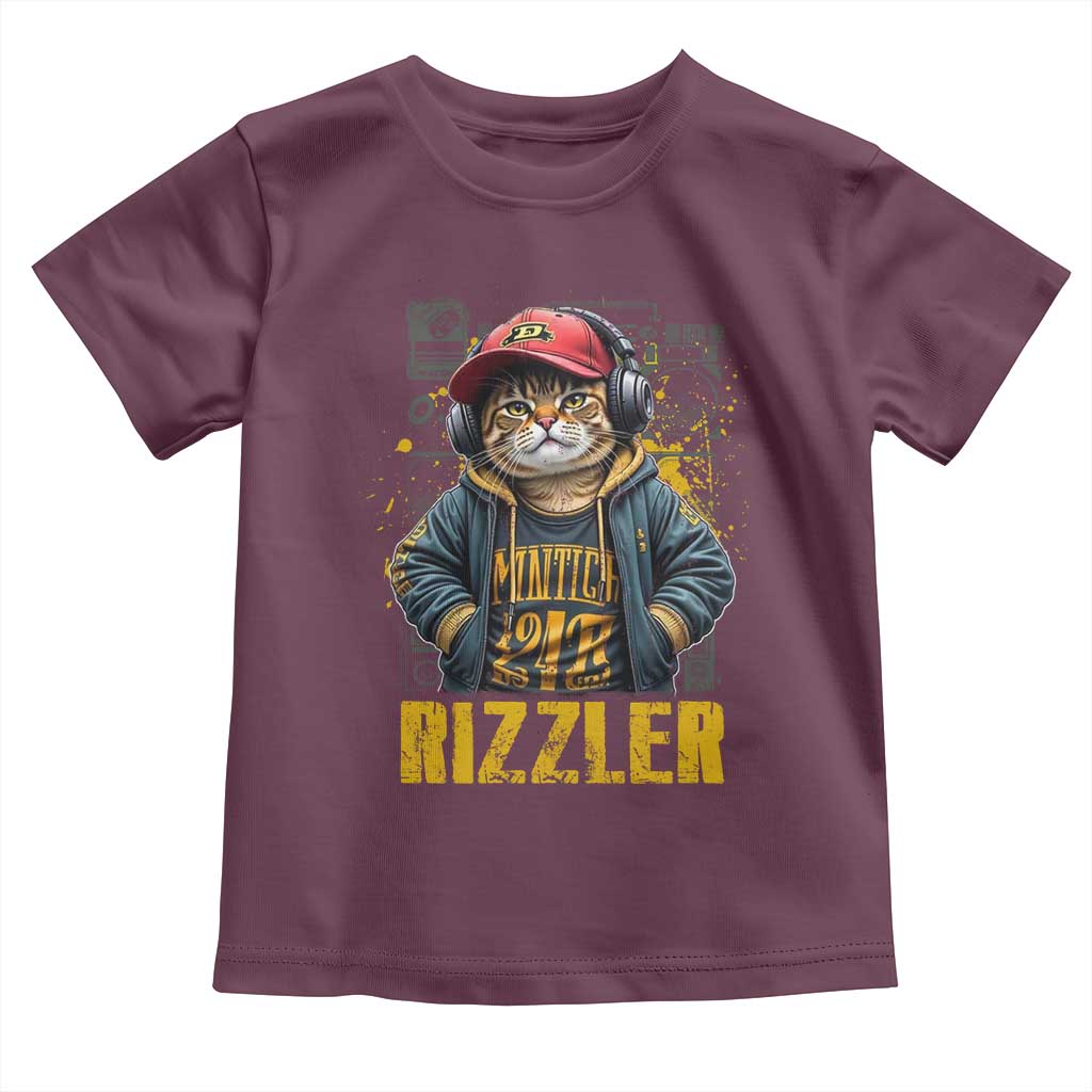 Funny Meme Rizzler Cat Toddler T Shirt
