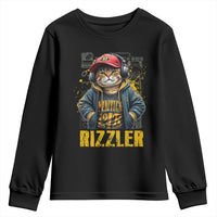 Funny Meme Rizzler Cat Youth Sweatshirt