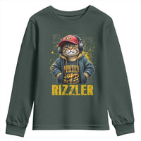 Funny Meme Rizzler Cat Youth Sweatshirt