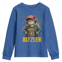 Funny Meme Rizzler Cat Youth Sweatshirt