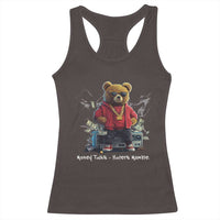 Teddy Fashion Hip Hop Racerback Tank Top Money talks Haters Mumble