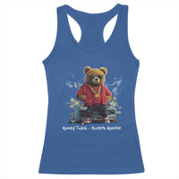 Teddy Fashion Hip Hop Racerback Tank Top Money talks Haters Mumble