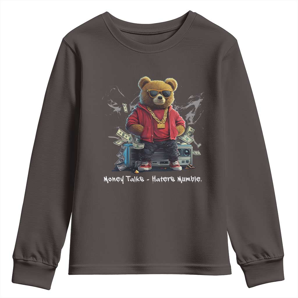 Teddy Fashion Hip Hop Youth Sweatshirt Money talks Haters Mumble