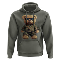 Camo Hip Hop Teddy Bear Hoodie Camouflage Gangsta Streetwear