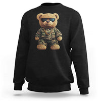 Camo Hip Hop Teddy Bear Sweatshirt Camouflage Gangsta Streetwear