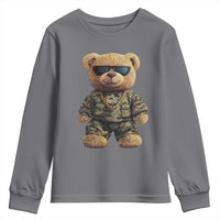 Camo Hip Hop Teddy Bear Youth Sweatshirt Camouflage Gangsta Streetwear