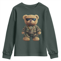 Camo Hip Hop Teddy Bear Youth Sweatshirt Camouflage Gangsta Streetwear