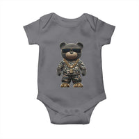 Hip Hop Teddy Bear Baby Onesie Camouflage Gangsta Streetwear