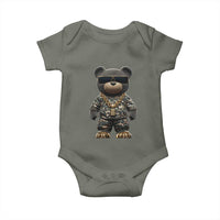 Hip Hop Teddy Bear Baby Onesie Camouflage Gangsta Streetwear