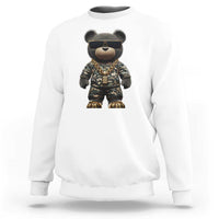Hip Hop Teddy Bear Sweatshirt Camouflage Gangsta Streetwear