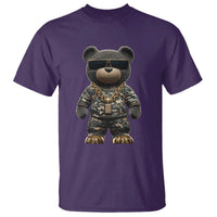 Hip Hop Teddy Bear T Shirt Camouflage Gangsta Streetwear