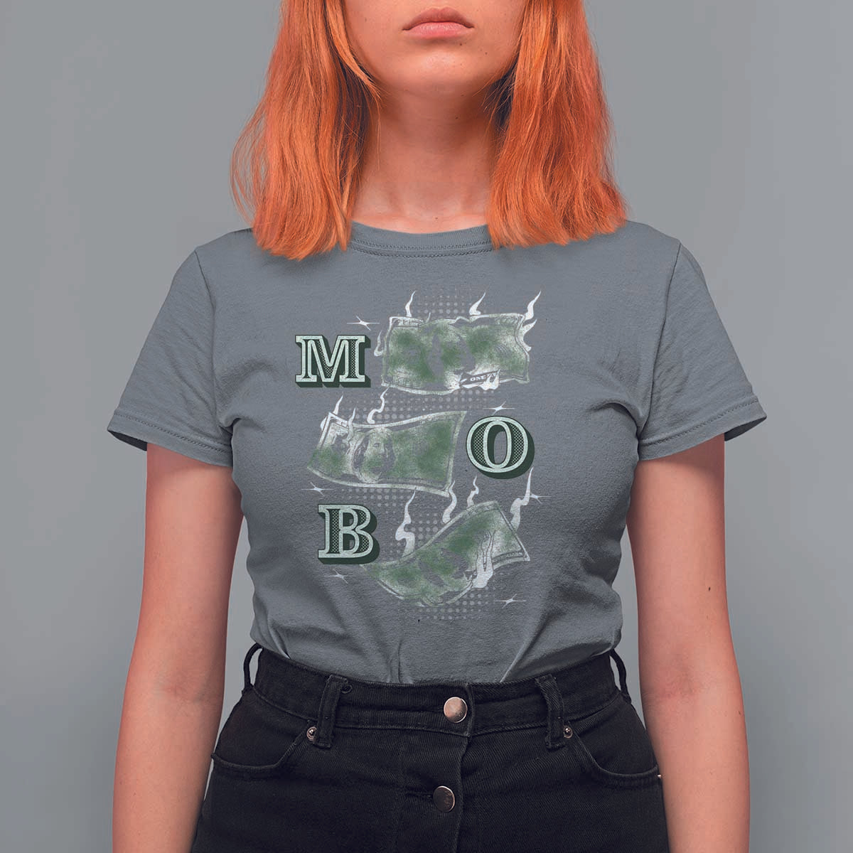 MOB Money Over Everything T Shirt For Women