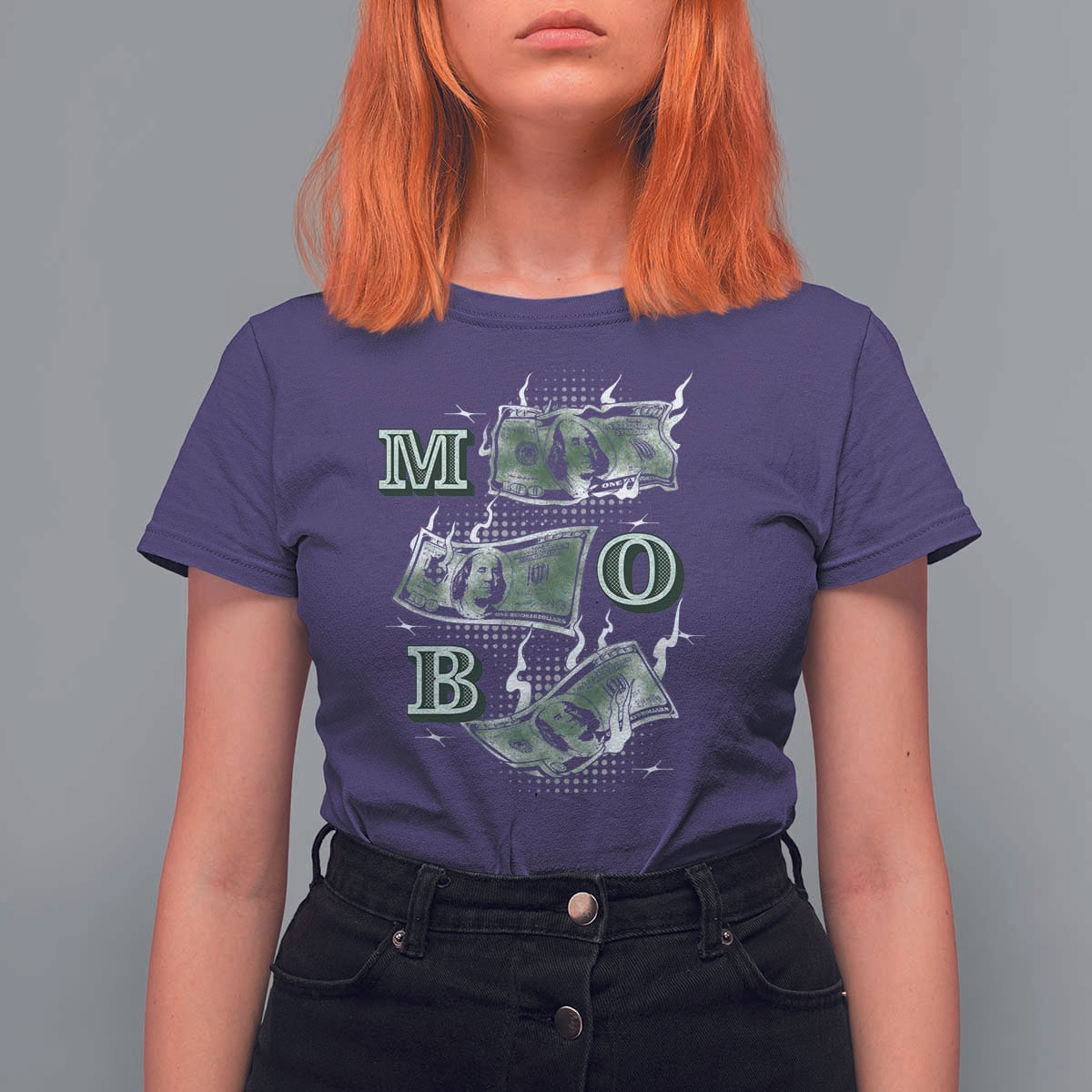 MOB Money Over Everything T Shirt For Women