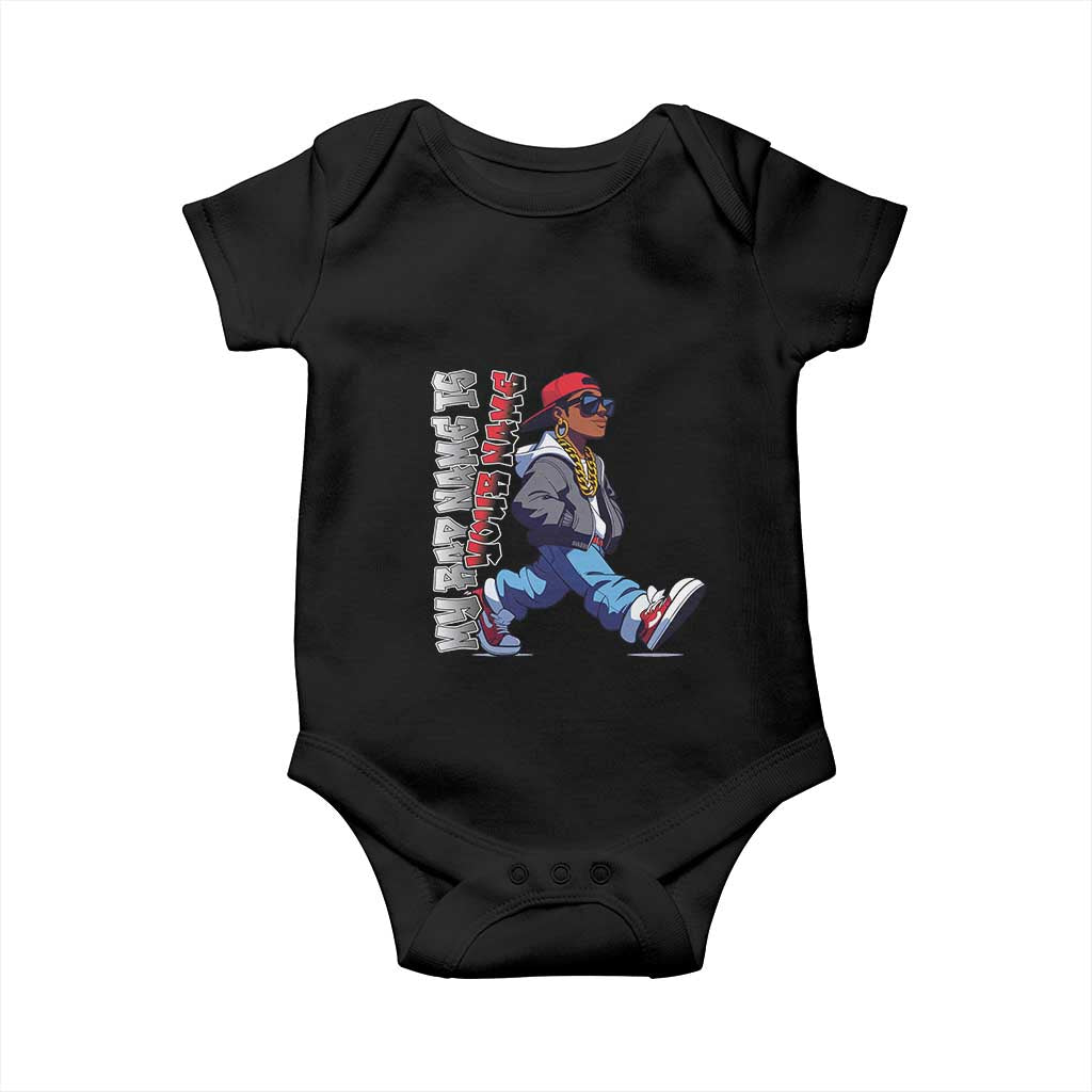 Personalized Hip Hop Rapper Baby Onesie Custom Name My Rap Name Is