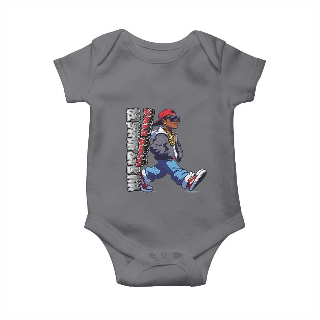 Personalized Hip Hop Rapper Baby Onesie Custom Name My Rap Name Is