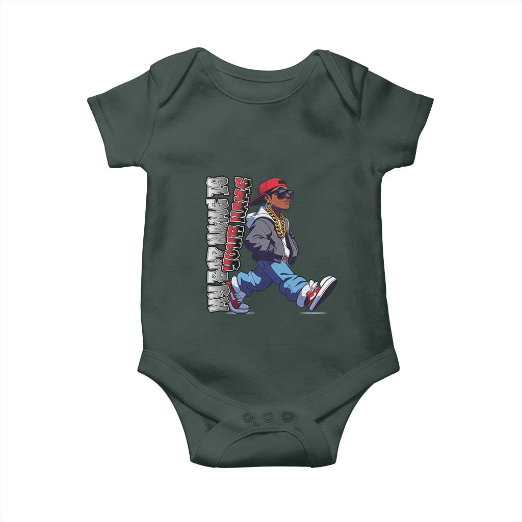 Personalized Hip Hop Rapper Baby Onesie Custom Name My Rap Name Is