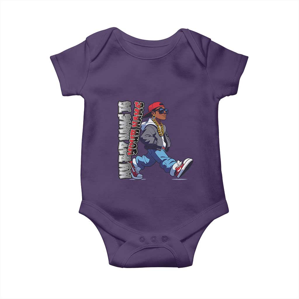 Personalized Hip Hop Rapper Baby Onesie Custom Name My Rap Name Is