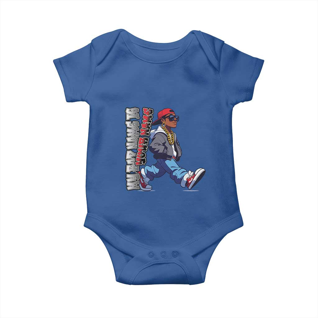 Personalized Hip Hop Rapper Baby Onesie Custom Name My Rap Name Is