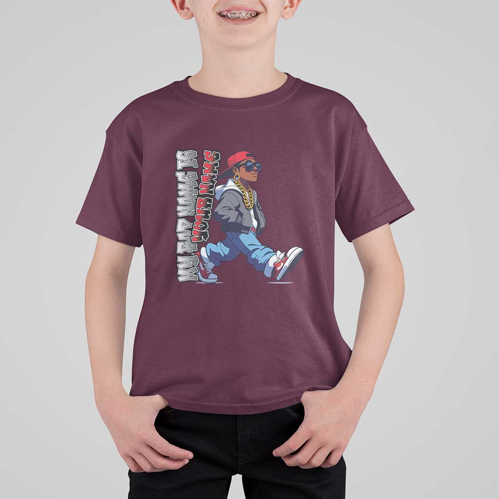 Personalized Hip Hop Rapper T Shirt For Kid Custom Name My Rap Name Is