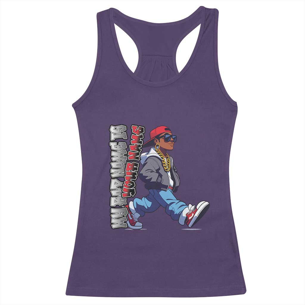 Personalized Hip Hop Rapper Racerback Tank Top Custom Name My Rap Name Is