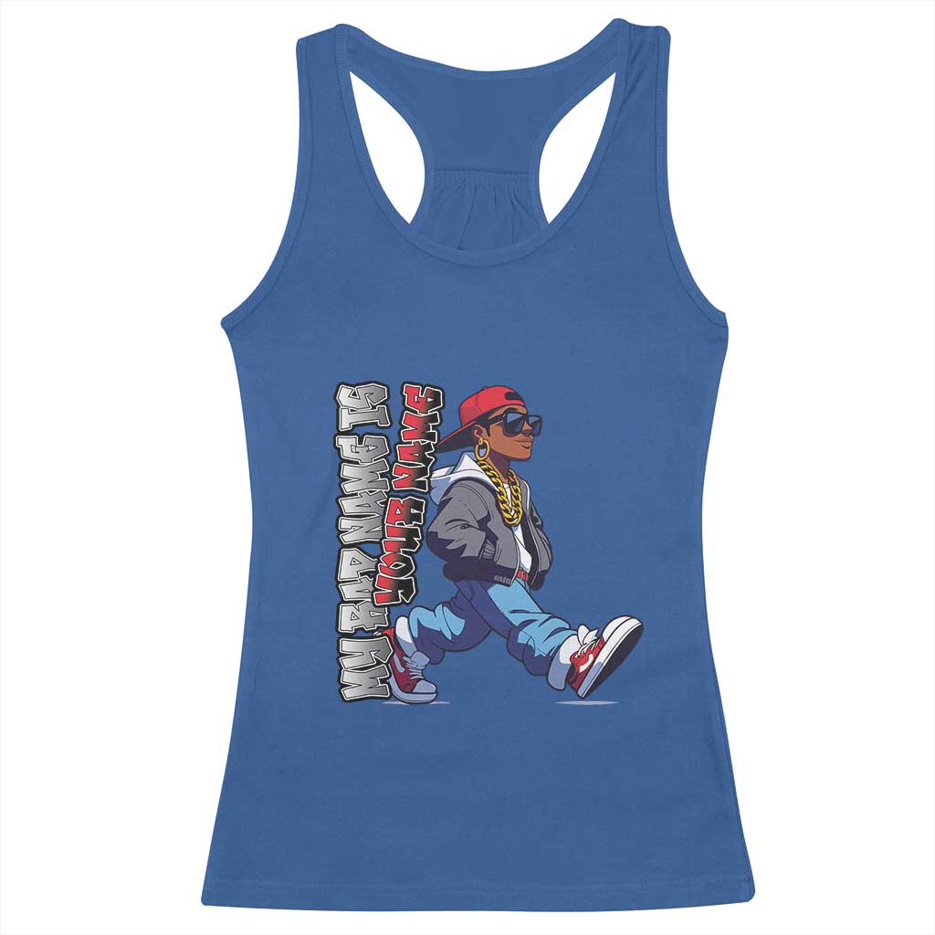 Personalized Hip Hop Rapper Racerback Tank Top Custom Name My Rap Name Is