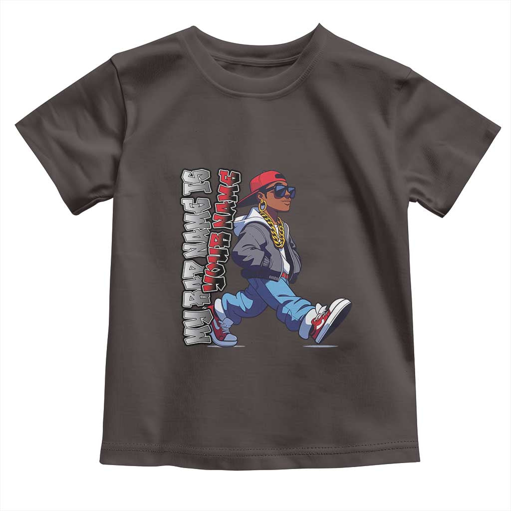 Personalized Hip Hop Rapper Toddler T Shirt Custom Name My Rap Name Is