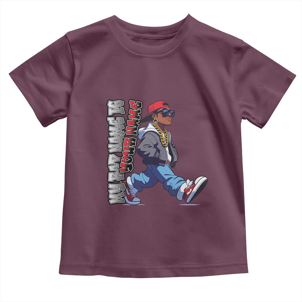 Personalized Hip Hop Rapper Toddler T Shirt Custom Name My Rap Name Is