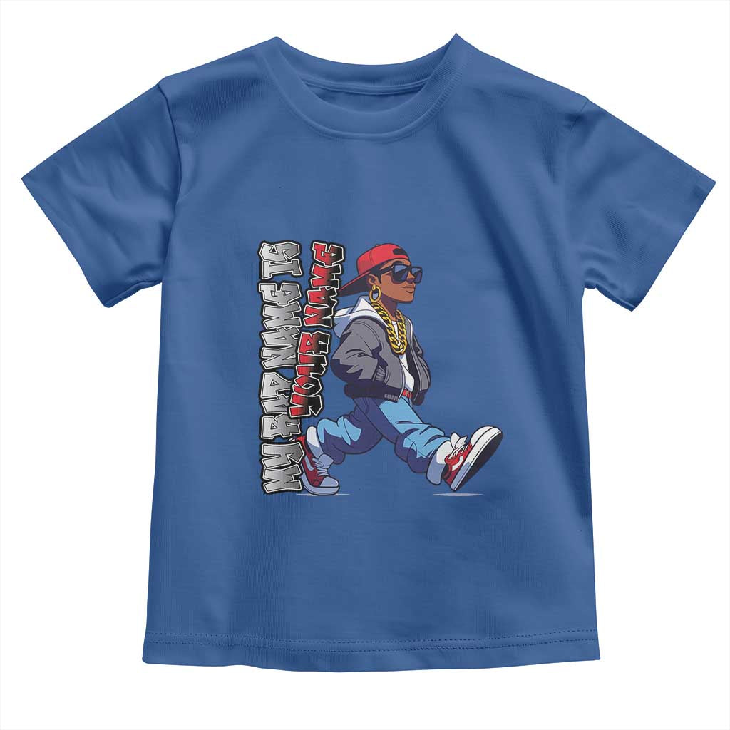 Personalized Hip Hop Rapper Toddler T Shirt Custom Name My Rap Name Is