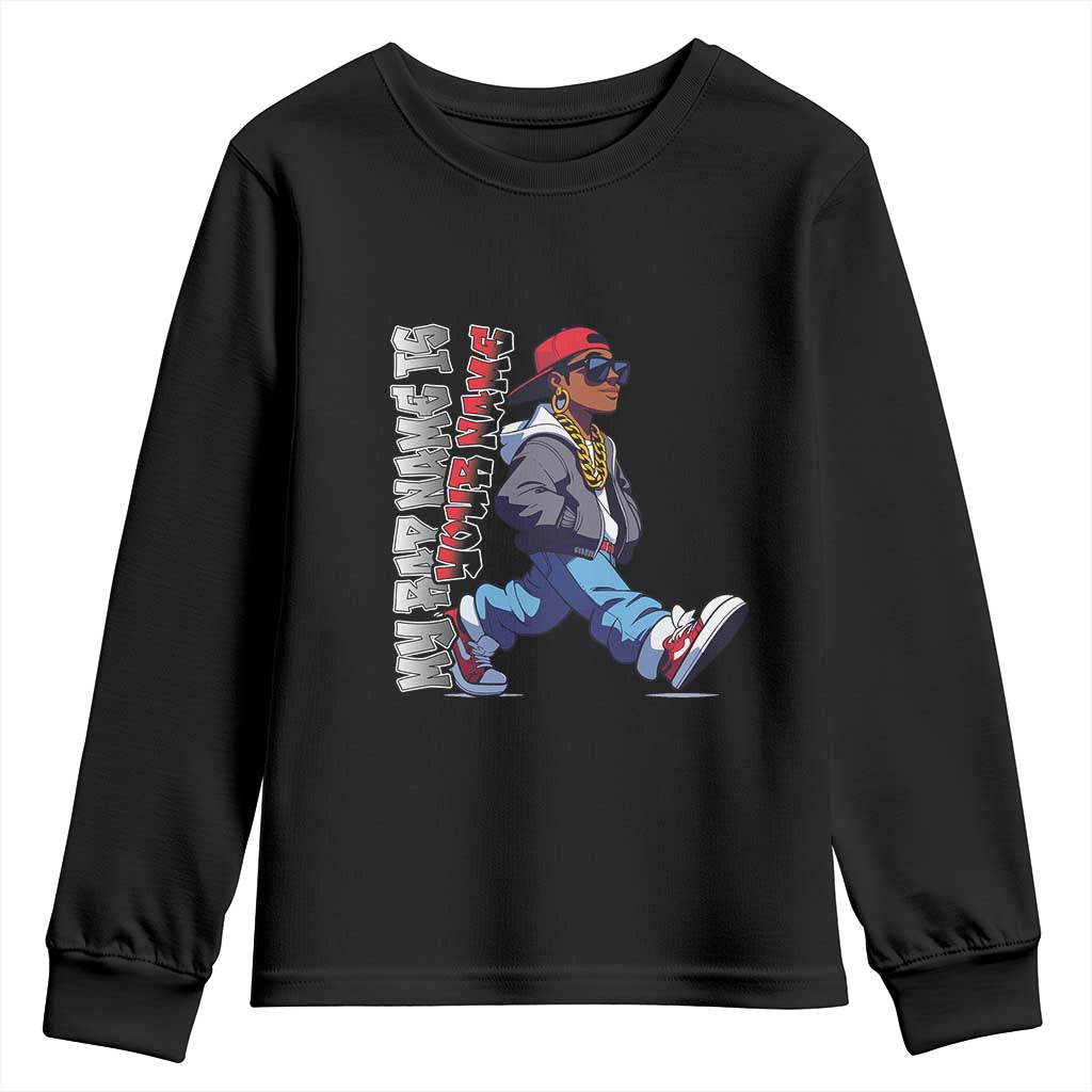 Personalized Hip Hop Rapper Youth Sweatshirt Custom Name My Rap Name Is