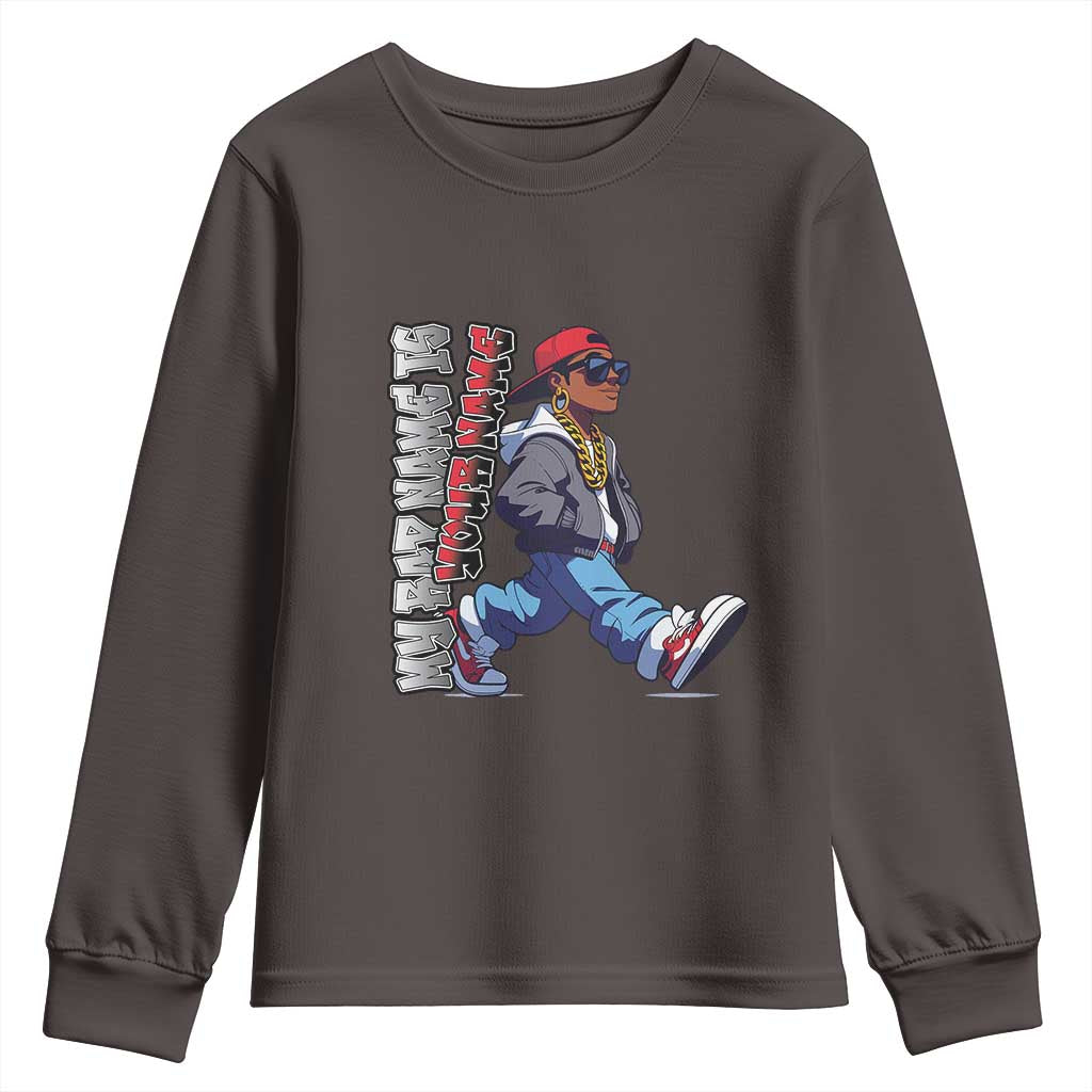 Personalized Hip Hop Rapper Youth Sweatshirt Custom Name My Rap Name Is