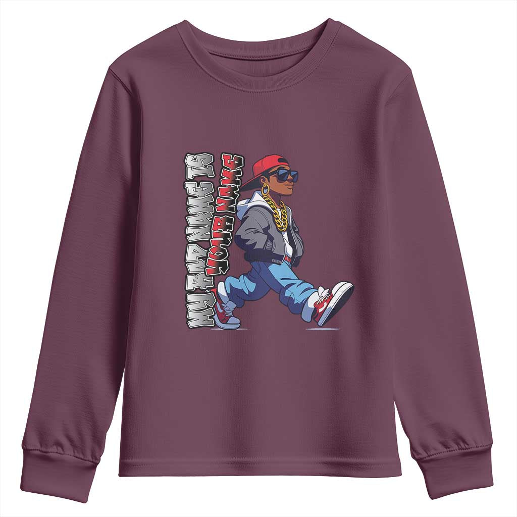 Personalized Hip Hop Rapper Youth Sweatshirt Custom Name My Rap Name Is