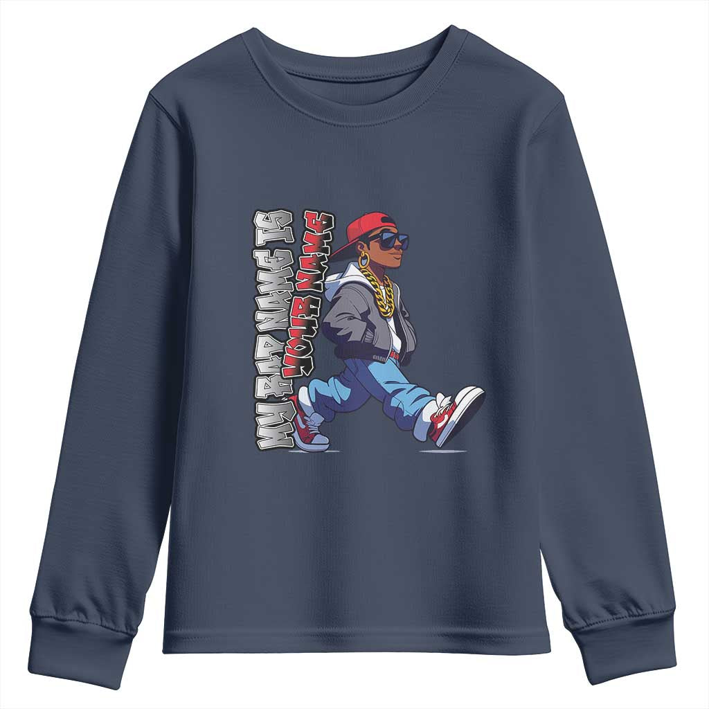 Personalized Hip Hop Rapper Youth Sweatshirt Custom Name My Rap Name Is